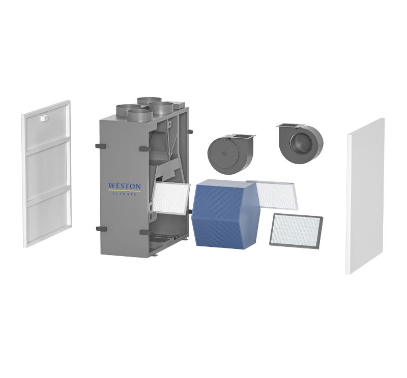Weston Climate Essence 150-240 m³/h soojustagastusega ventilatsiooniseade-03