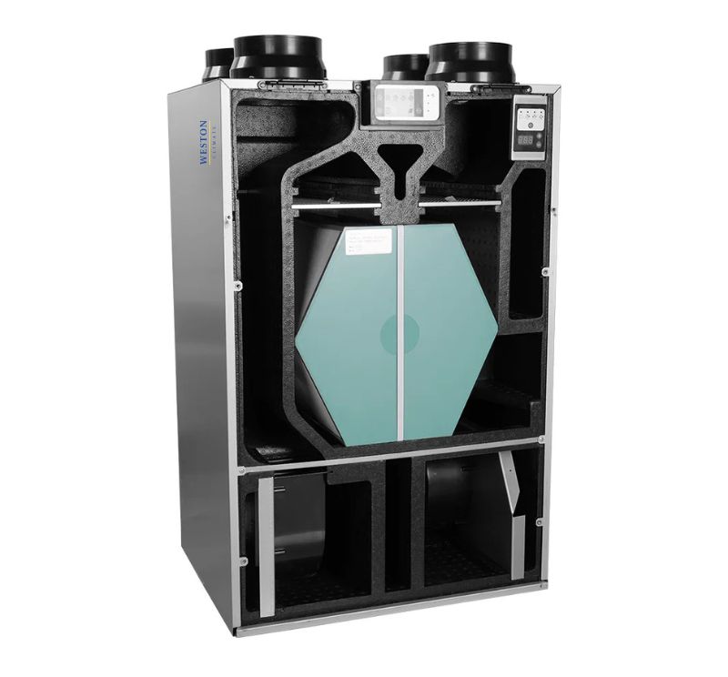Aparelho de ventilação com recuperação de calor Weston Climate CT Top 250-500 m³/h-09