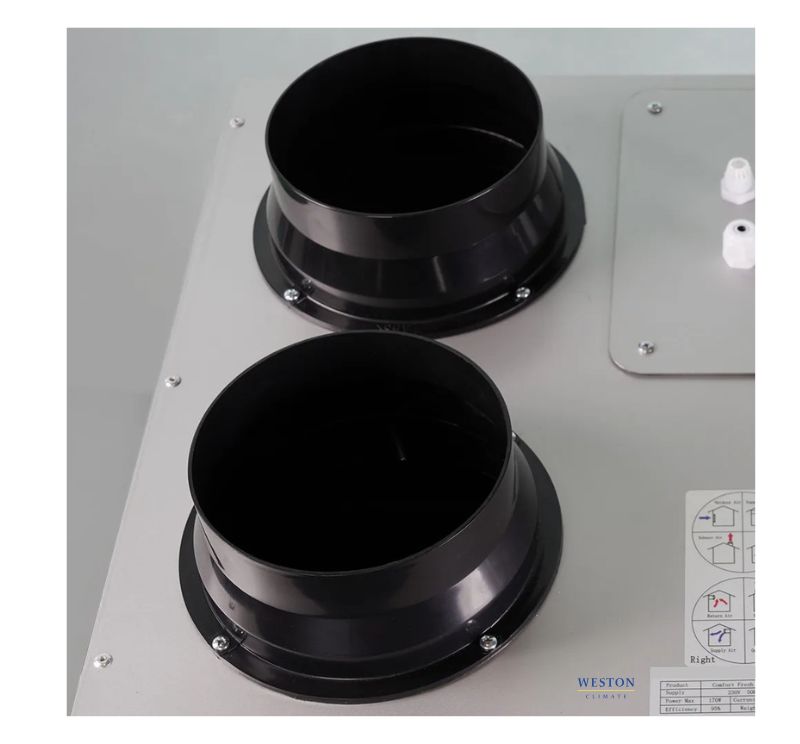 Aparelho de ventilação com recuperação de calor Weston Climate CT Top 250-500 m³/h-13