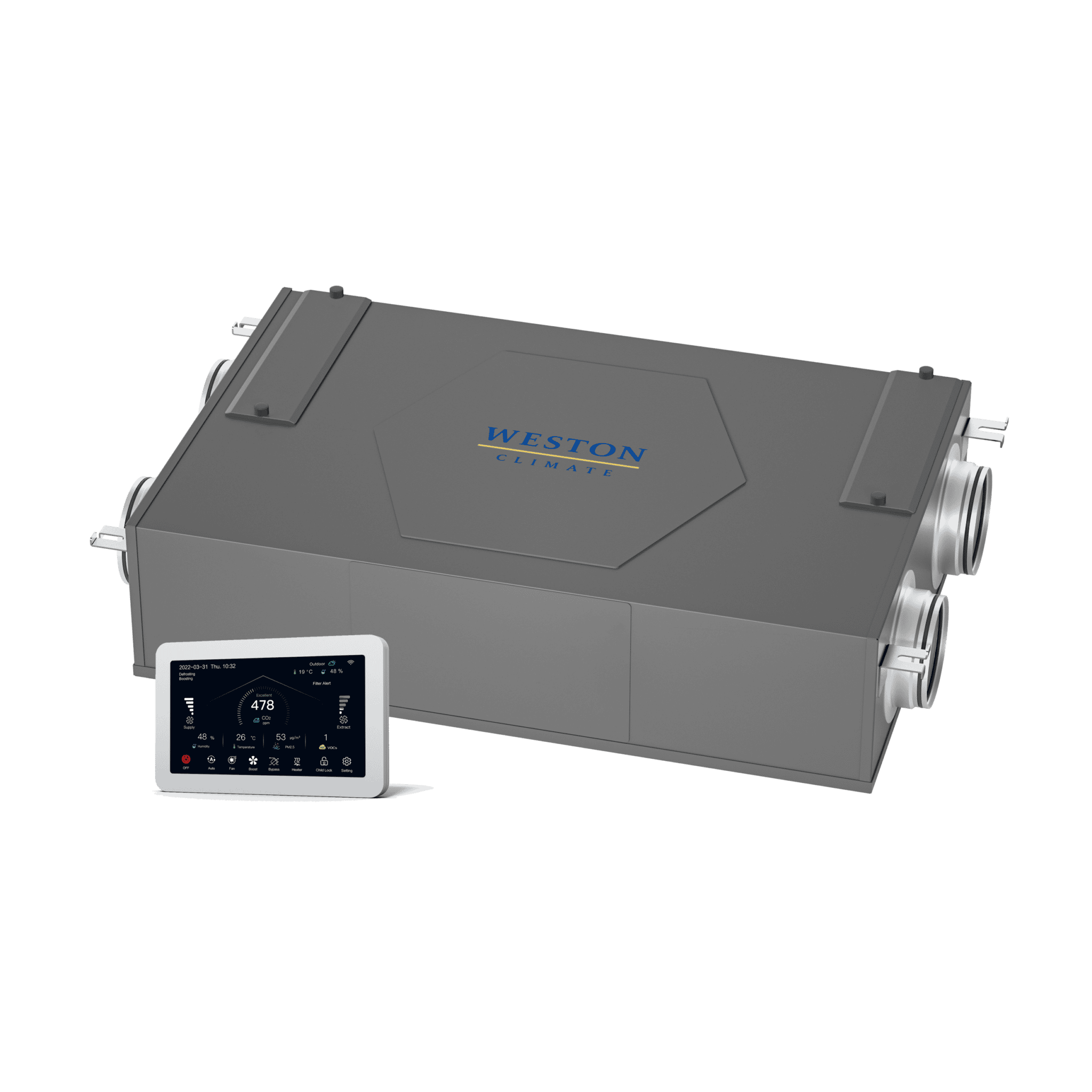 Weston Climate Mini 100-180 m³/h soojustagastusega ventilatsiooniseade