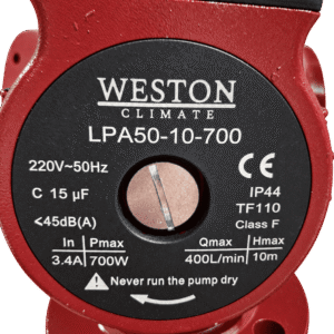 Leiunurga toode - Weston Climate LPA50-10-700 tsirkulatsioonipump